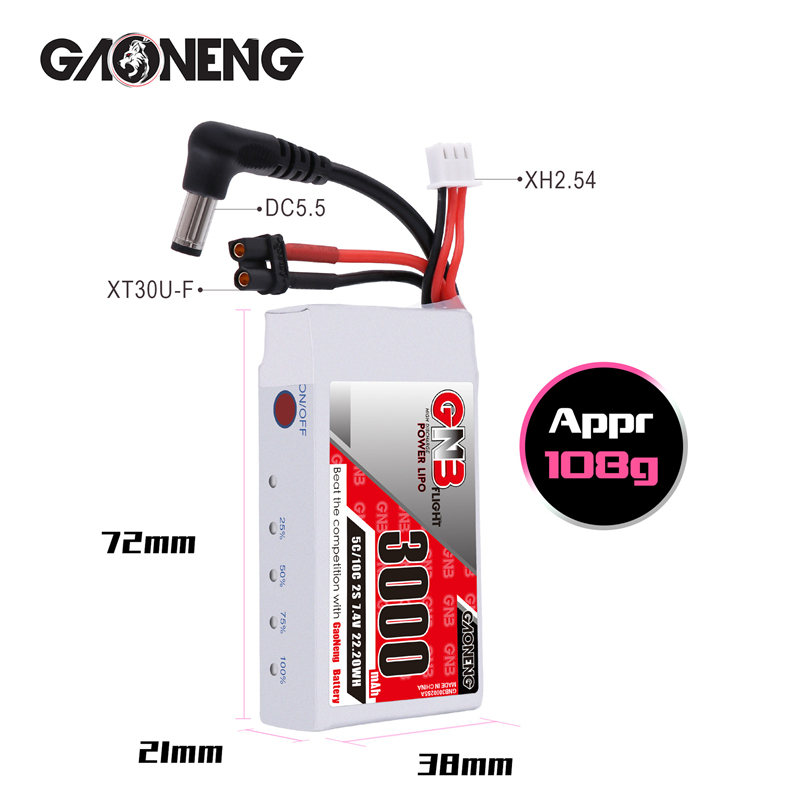 1/2/3/4/5 Chiếc GNB 2S 7.4V Pi - đánh giá và giá Skyzone Sky04X Pro Oled Fpv Goggles